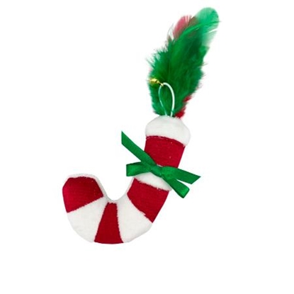 Picture of Bubimex Christmas Cat Toy Candy Cane | Festive Holiday Play